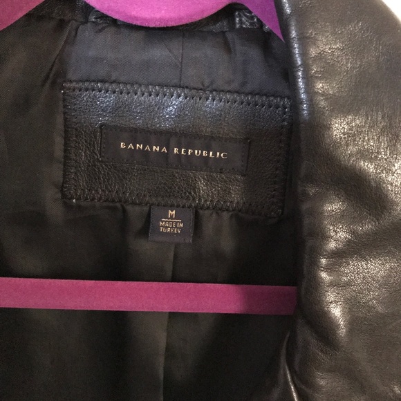 Leather jacket Banana Republic real leather - Picture 5 of 12